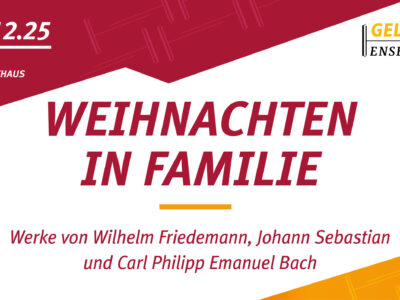 Weihnachtskonzert „Weihnachten in Familie“ mit Werken der Bach-Familie